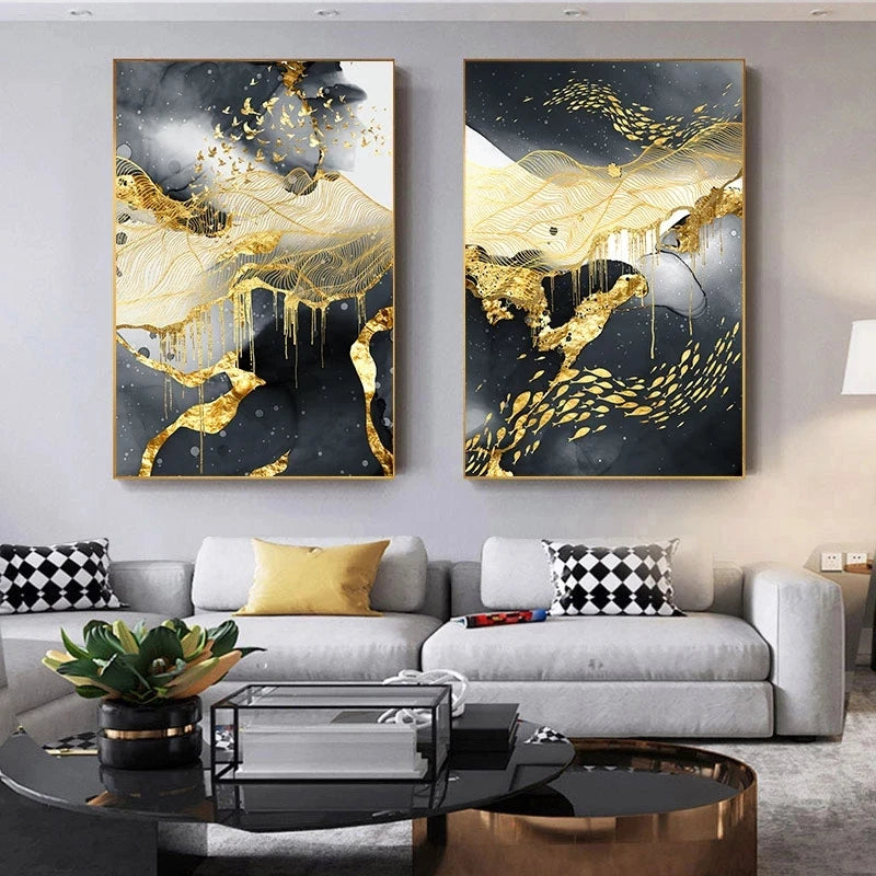 Abstract Marble Scenery Canvas Art Painting