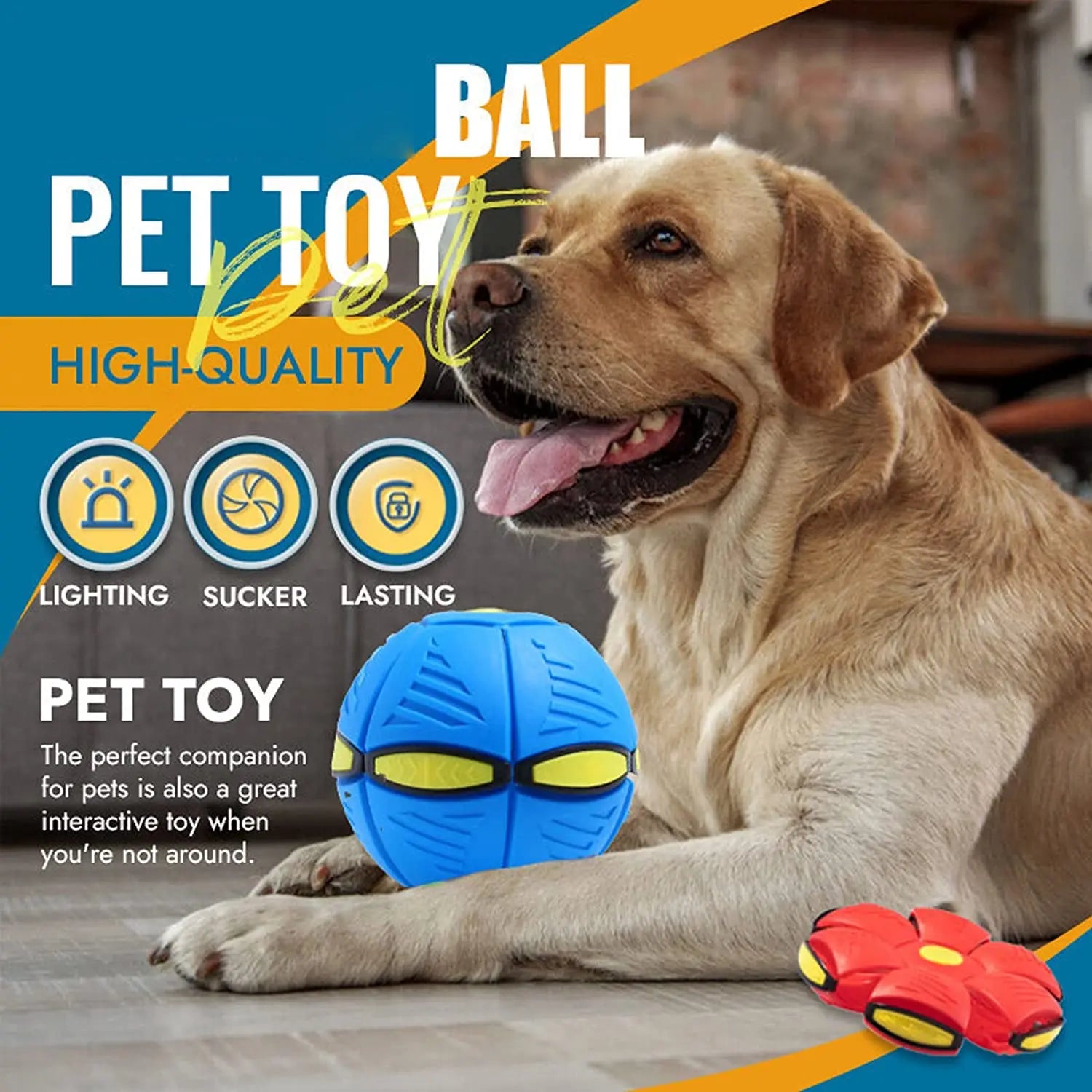 Pet Dog Toy Magic Flying Saucer Ball