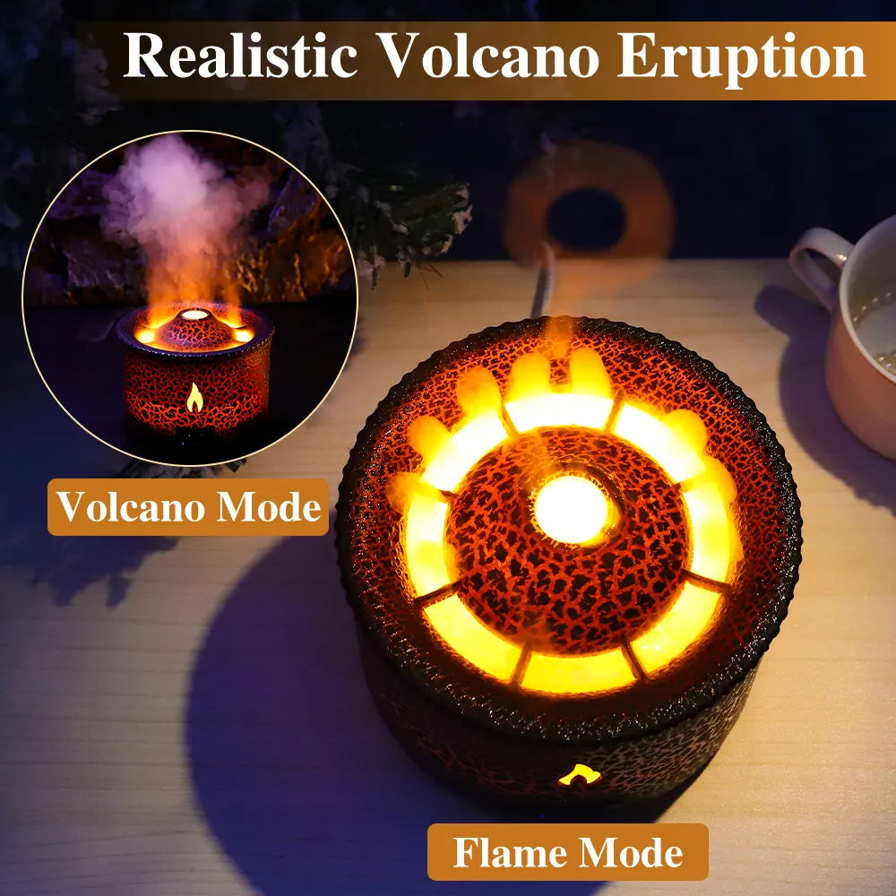 Volcano Fire Flame Air Humidifier Aroma Diffuser