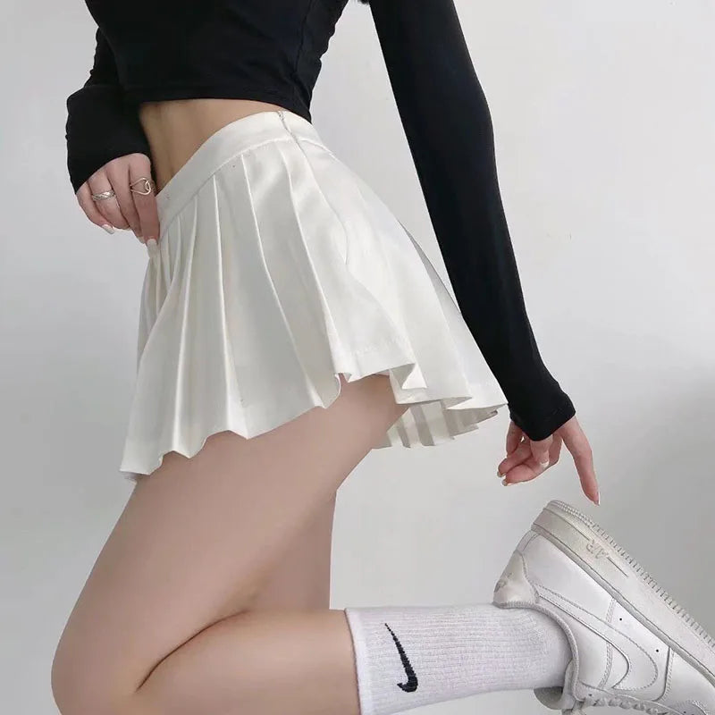 Sexy Women Pleated Skirt